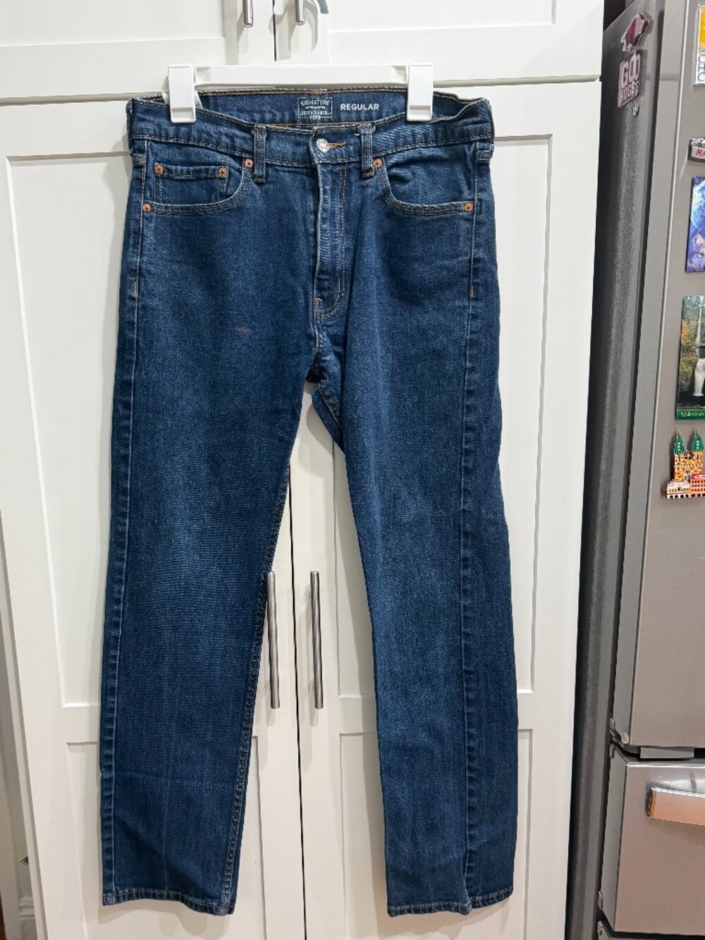 Men's Regular Levi Jeans, 32X32, Zip Fly